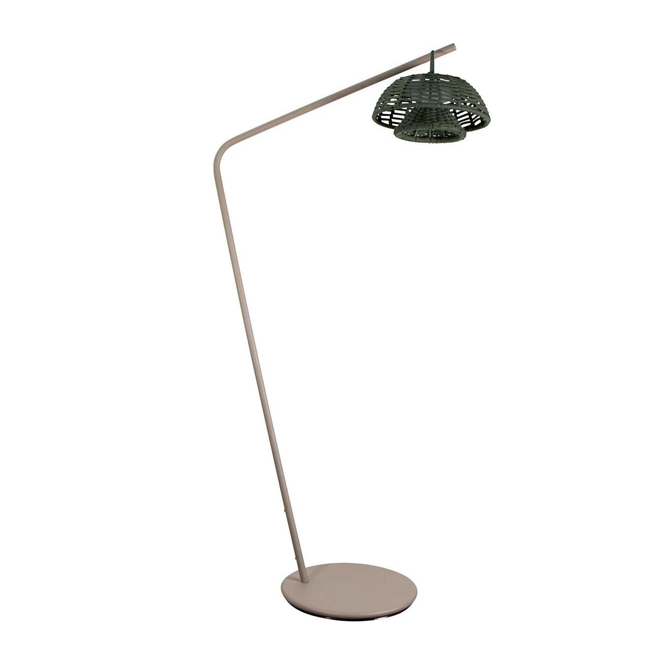 Cane-Line Illusion pied de lampe vloerlamp taupe LED oplaadbaar dark grey  kap | Flinders
