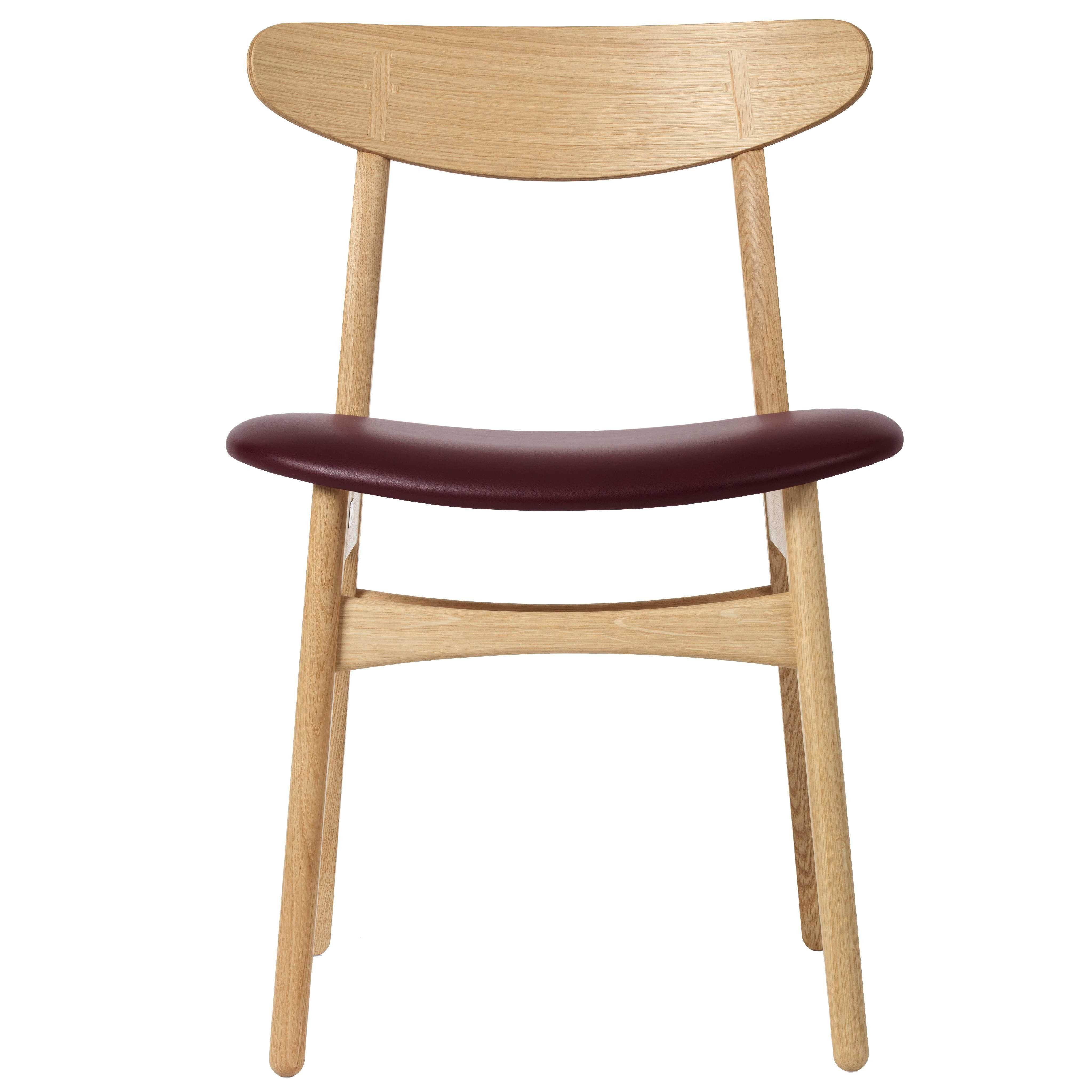 Carl Hansen Son CH30P Stoel geolied eiken, Leather Sif 93 Flinders