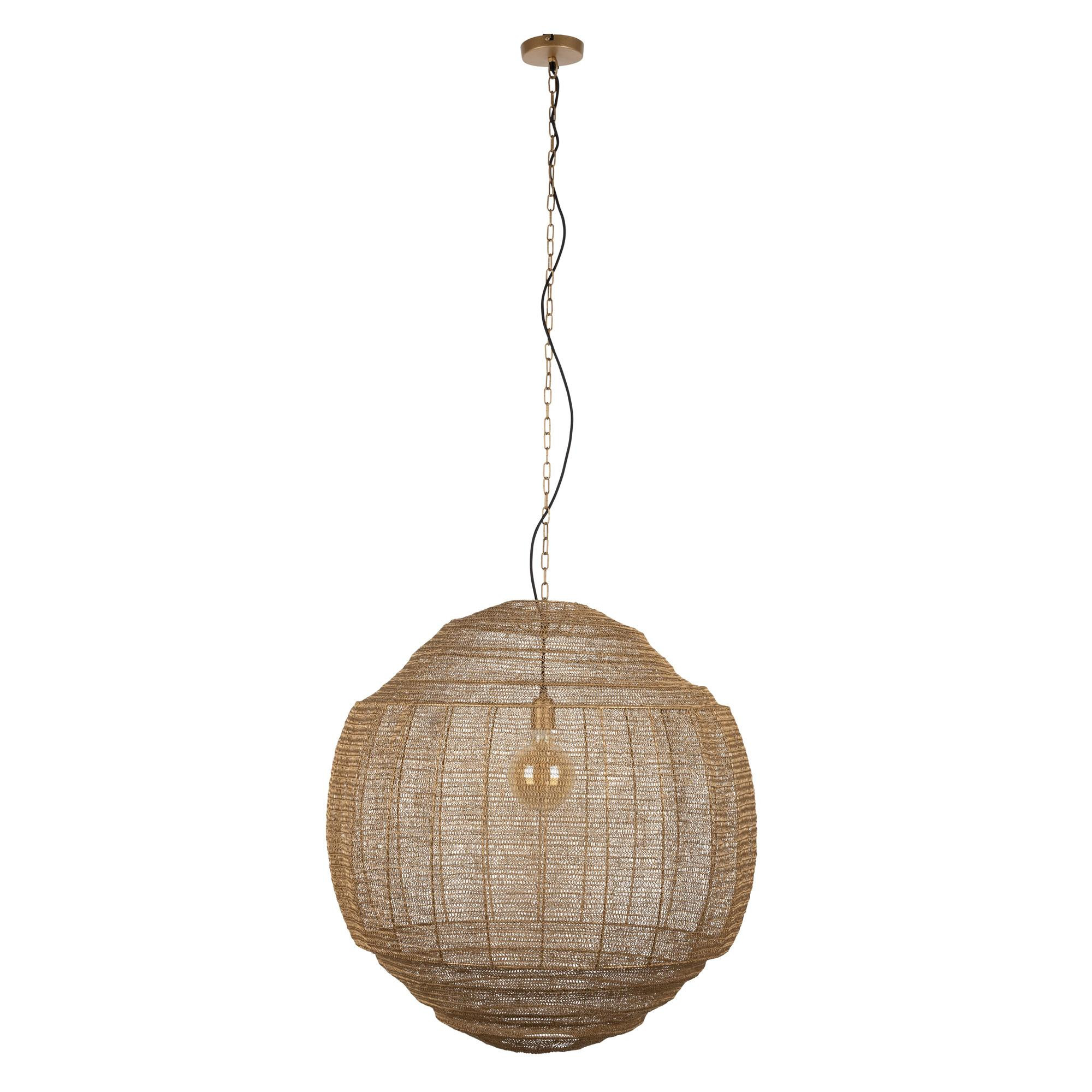 Dutchbone Meezan hanglamp large zwart | Flinders