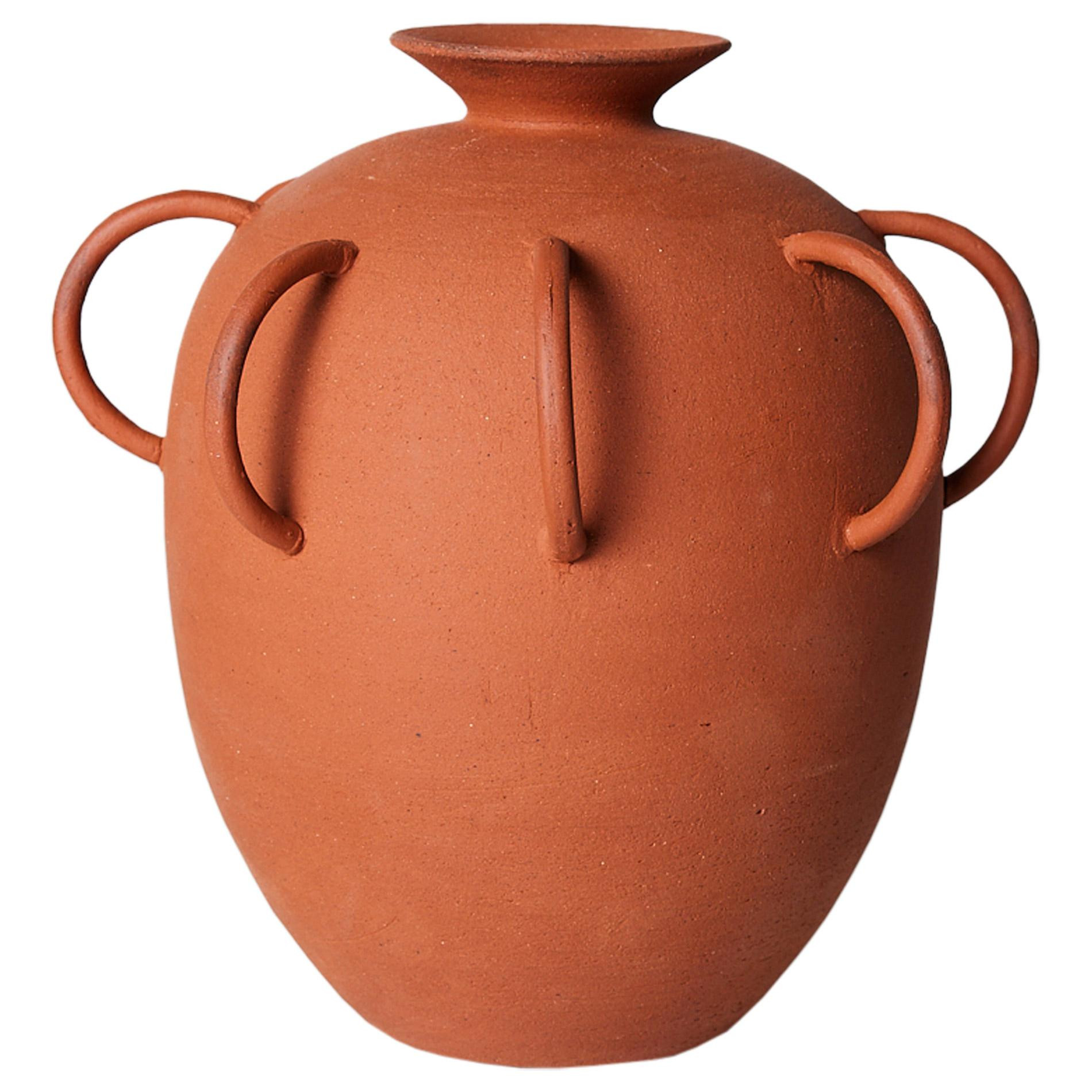 Veeg buurman kwaliteit HKliving HK Objects vaas met handvat terracotta | Flinders