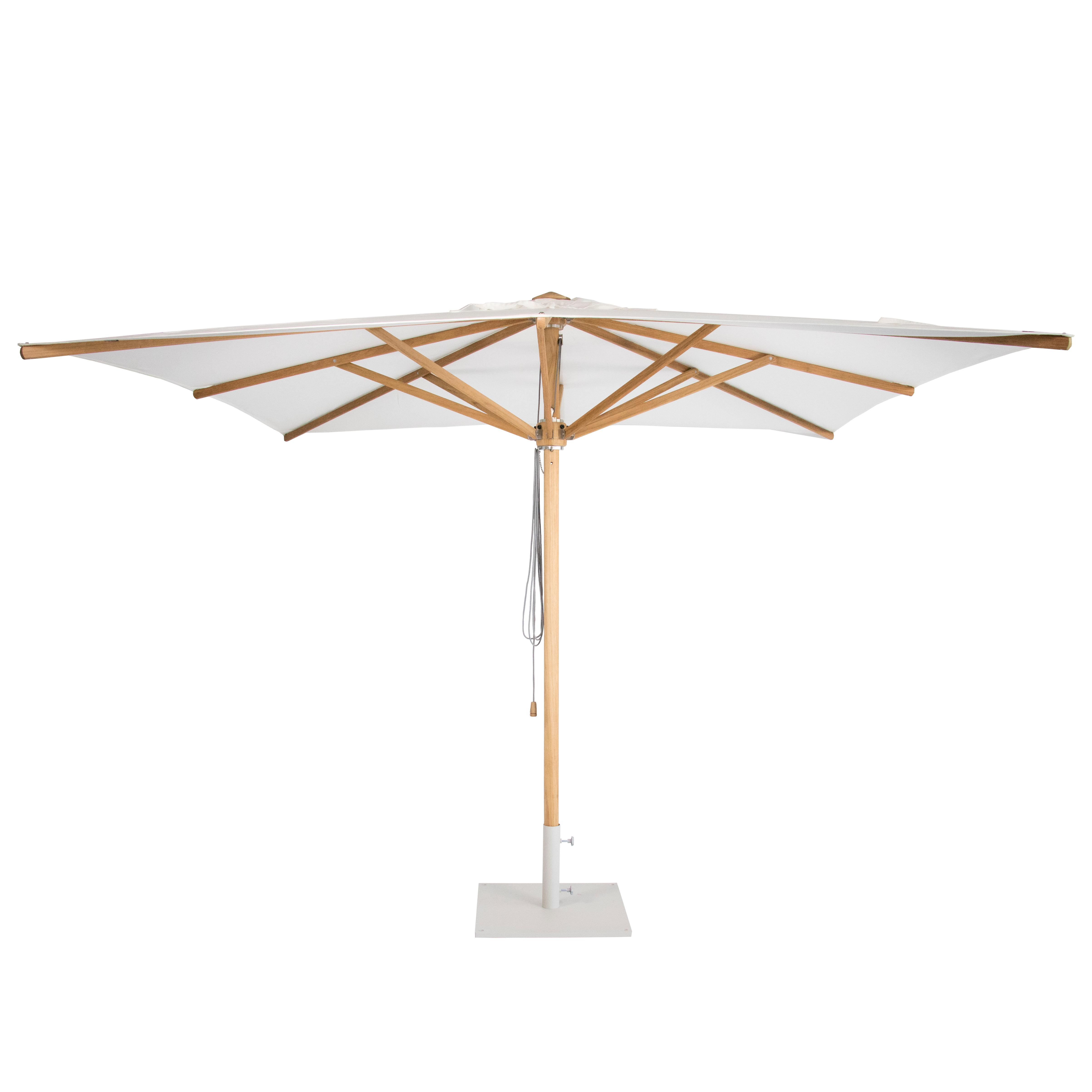 Jardinico Moorea parasol 300x300 teak naturel | Flinders