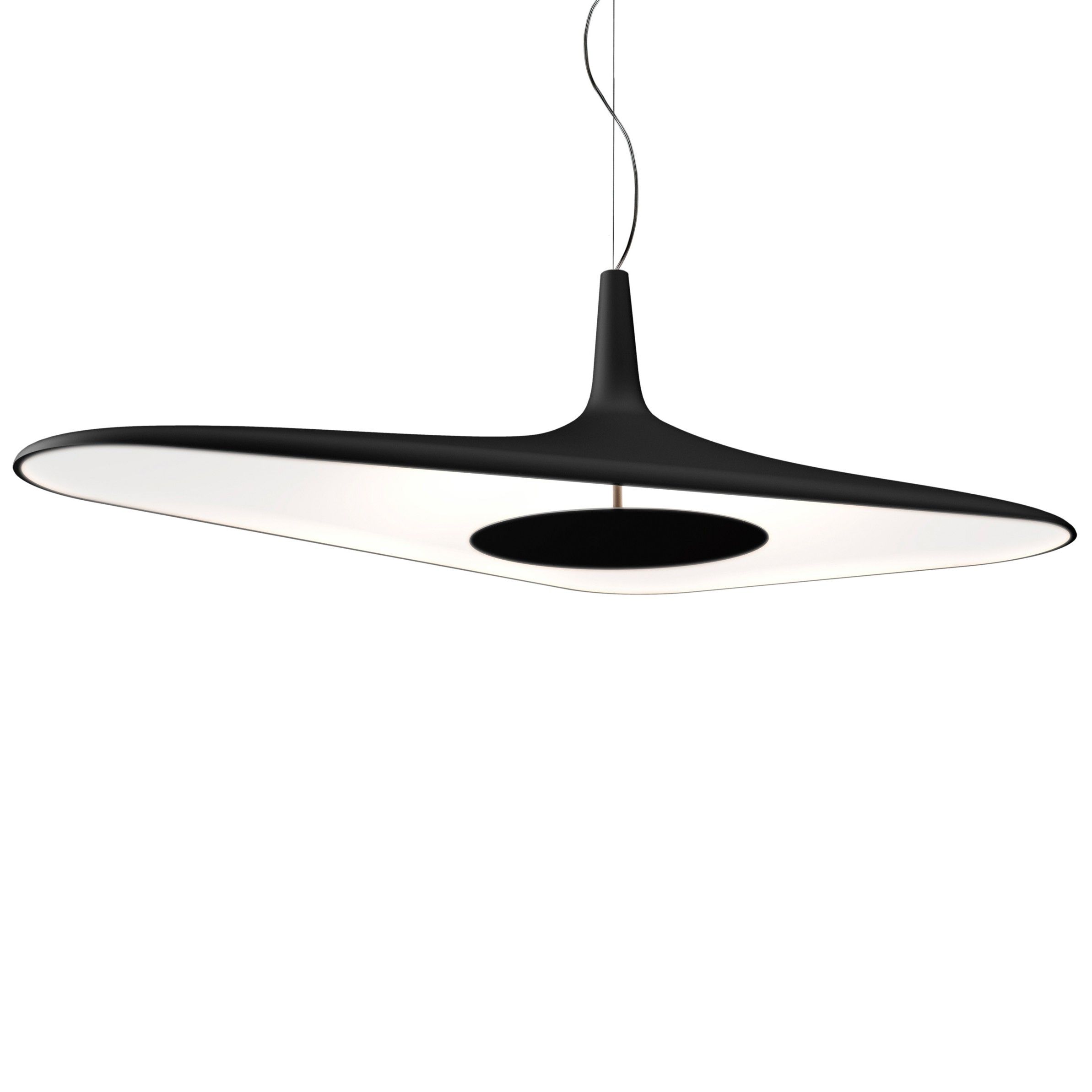 boog voordeel reactie Luceplan Soleil Noir hanglamp LED zwart/wit | Flinders