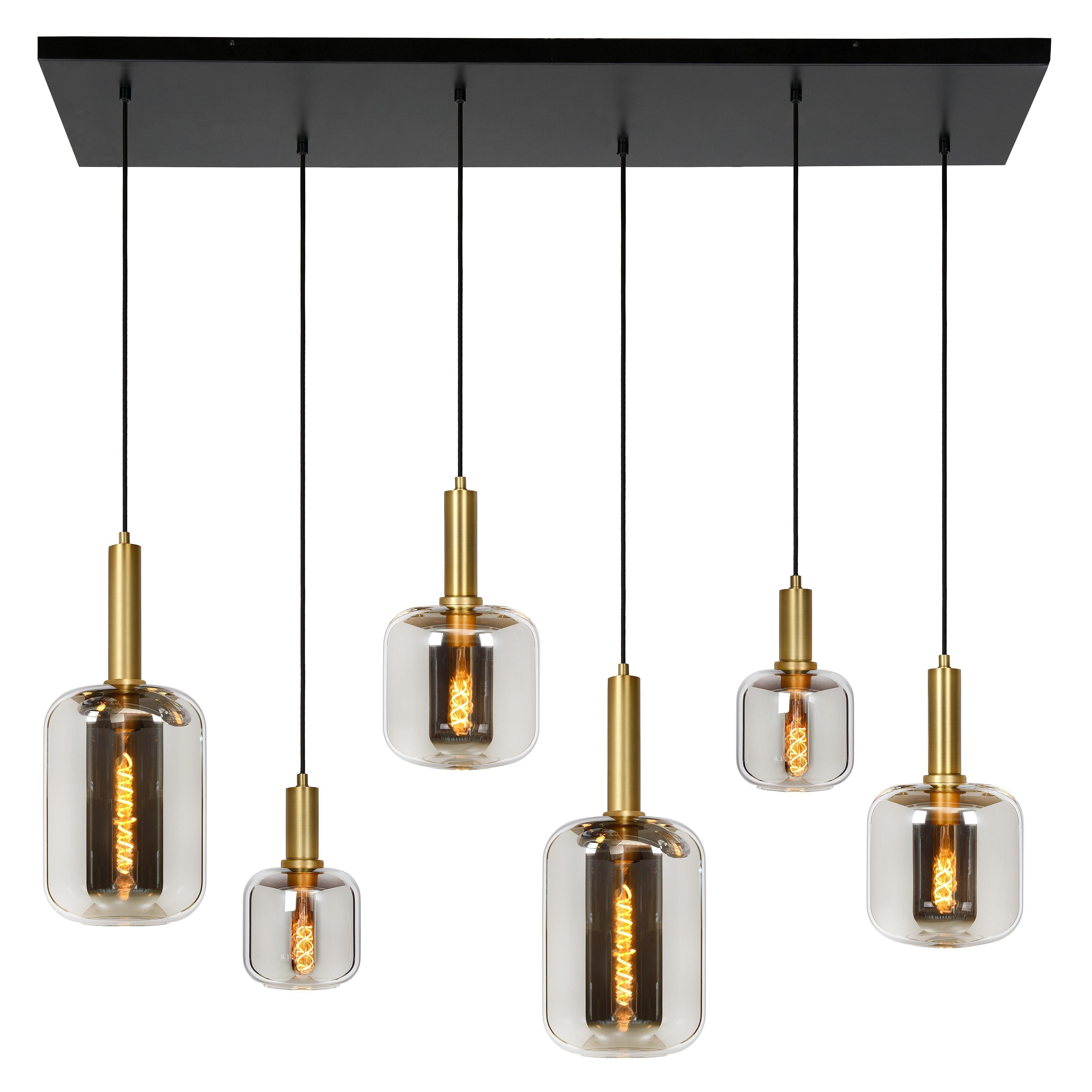 Lucide Joanet 5 cluster hanglamp lineair fumé | Flinders