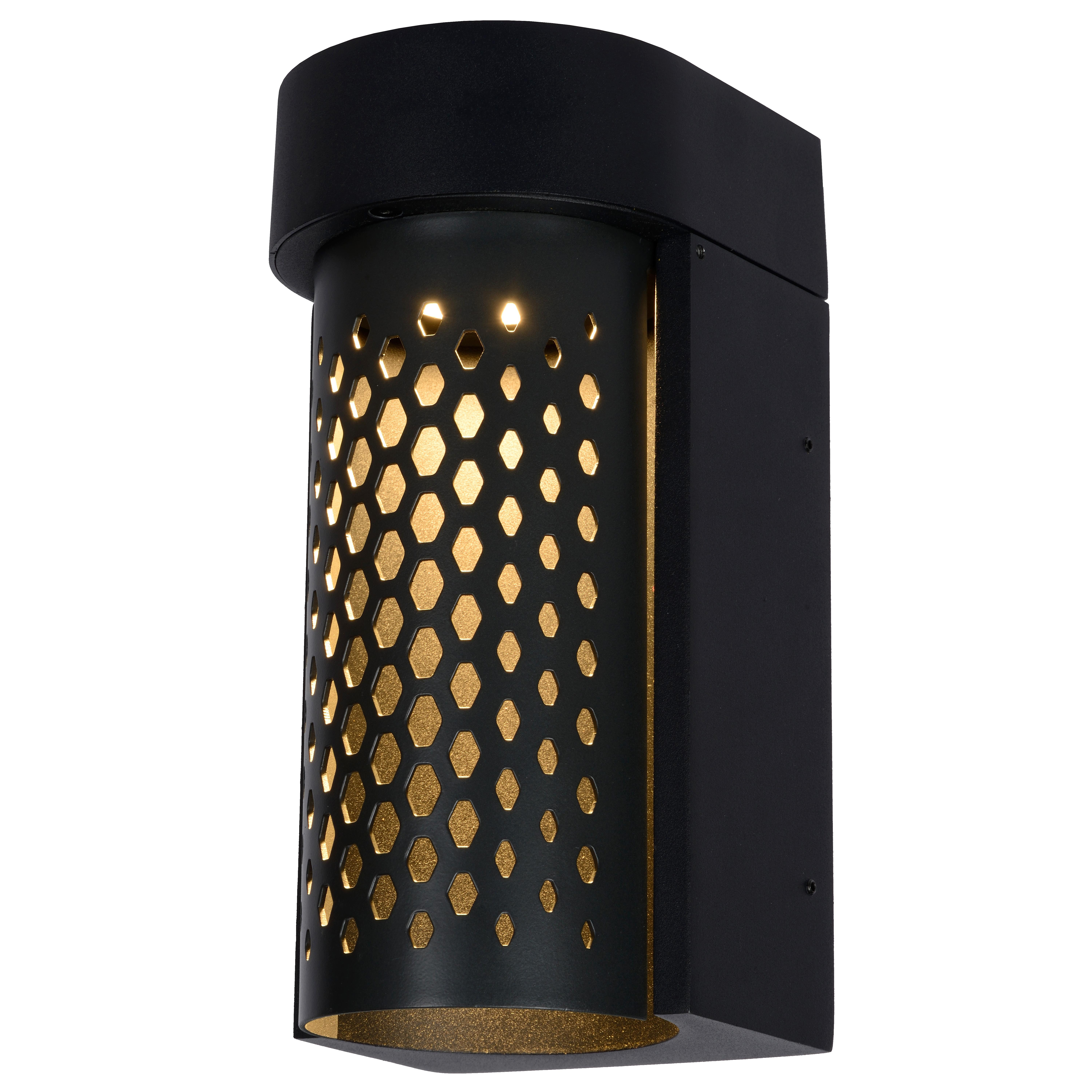 Lucide Kiran wandlamp buiten LED zwart | Flinders