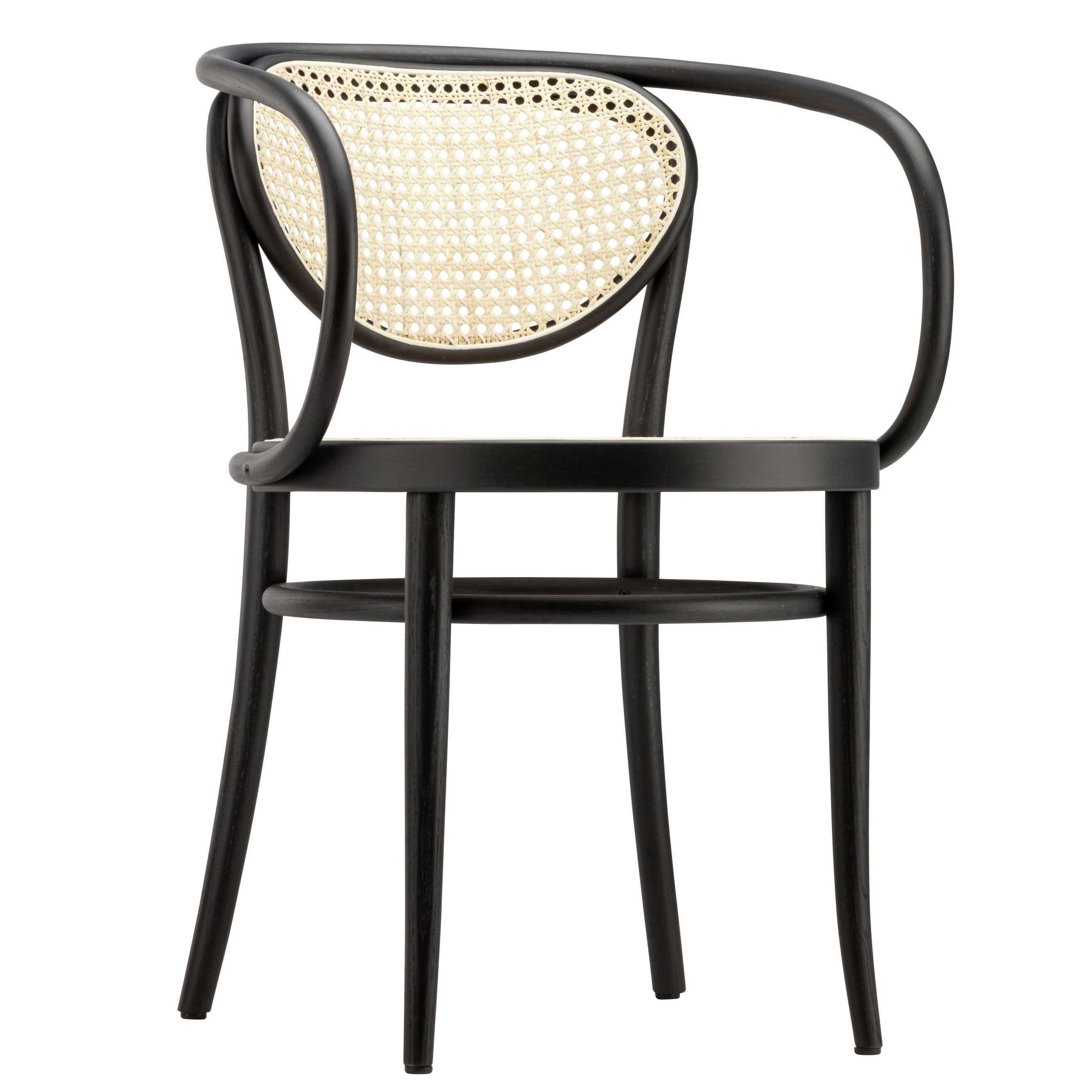 Vierde jas microscopisch Thonet 210 R stoel zwart | Flinders