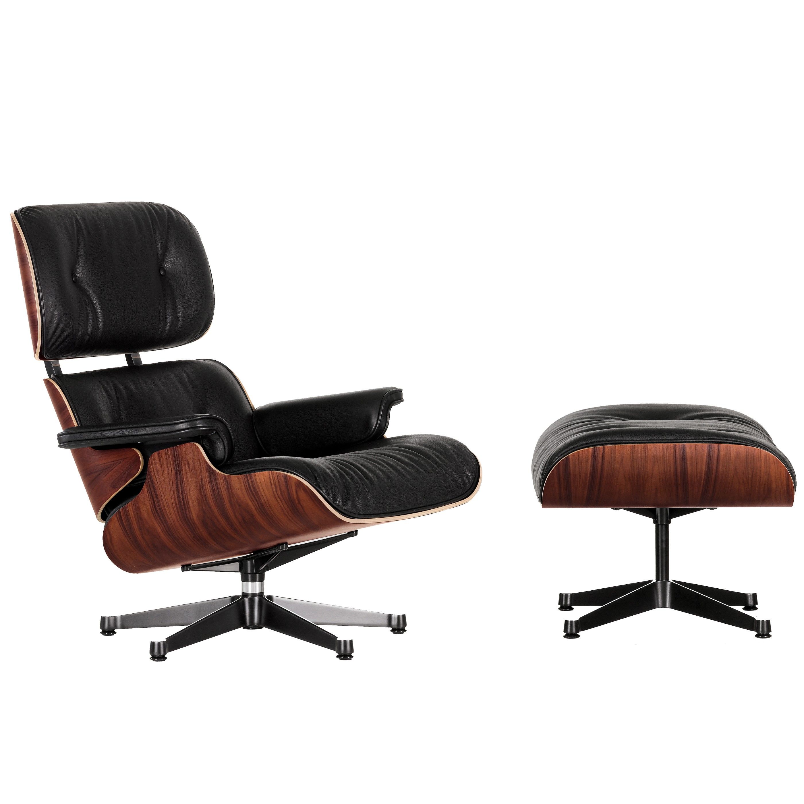 Vitra Eames Lounge chair met Ottoman fauteuil (nieuwe afmetingen)  Palisander | Flinders
