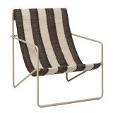 2193 Desert fauteuil Cashmere onderstel Off-white/Chocolate