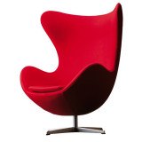 5070 Egg Chair stoel fauteuil Divina 623, polished aluminium