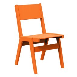 Alfresco tuinstoel solid back Sunset Orange