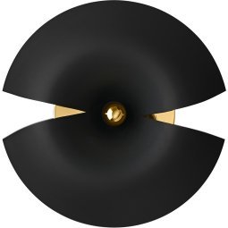 Cycnus wandlamp 45 zwart/goud
