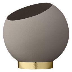 Globe bloempot Ø17 taupe