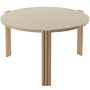 Tribus salontafel Ø60 travertine/light sand