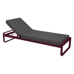 Bellevie ligbed kussen antraciet Black Cherry