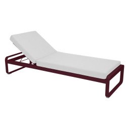 Bellevie ligbed kussen wit Black Cherry