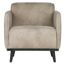 Statement fauteuil met arm velvet Elephant skin