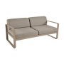 Bellevie 2-zits loungebank kussen grey taupe Nutmeg