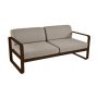 Bellevie 2-zits loungebank kussen grey taupe Russet