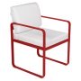 Bellevie Dining Armchair tuinstoel kussen wit Poppy