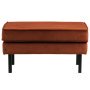 Rodeo velvet hocker rust