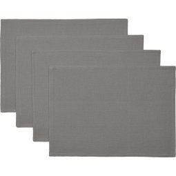 Soft Collection placemat set van 4 donkergrijs