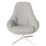 Saga fauteuil tone in tone White / Memory Grey White