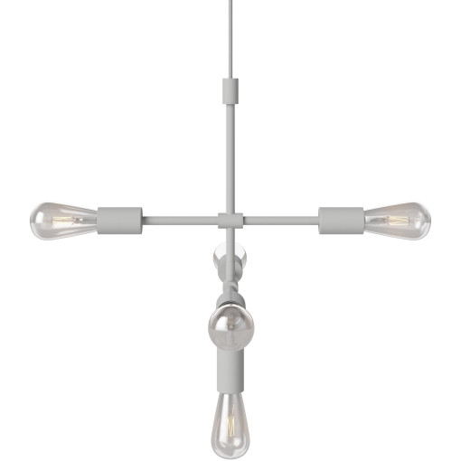 Piper Lounge hanglamp 5-arms mat grijs