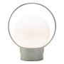 Sfera tafellamp LED oplaadbaar large opaal staal naturel