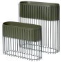 Fenja plantenbak set van 2 Grape Leaf green