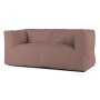 Bryck 2-zits loungebank smooth light brown