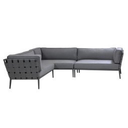 Conic 5-zits loungebank hoek grey