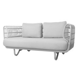 Nest Outdoor 2-zits loungebank wit