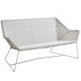 Breeze 2 zits loungebank white grey