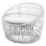 Nest Outdoor fauteuil rond wit