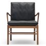 OW149 Colonial fauteuil geolied walnoot Thor 301 leer