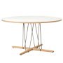 E020 Embrace tafel 139.5cm eiken wit, wit geolied