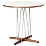 E020 Embrace tafel 79.5cm walnoot wit, geolied onderstel