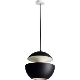 Here Comes The Sun hanglamp Ø25 zwart met wit