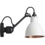 Lampe Gras N304 wandlamp wit met koper