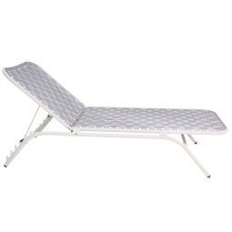 Yard Sunbed ligbed matt white/grey