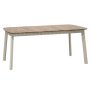 Shine Teak tuintafel 166x100 taupe