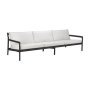 Jack outdoor tuinbank 265 teak zwart off-white