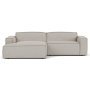 Edge bank met longchair links Sydney 22 beige