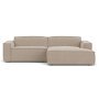 Edge bank met longchair rechts Alpine 01 natural