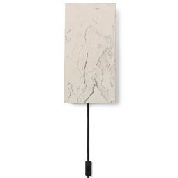 Argilla wandlamp marble white