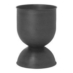 Hourglass plantenbak small black
