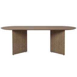 Mingle tafel 220 ovaal dark stained oak veneer