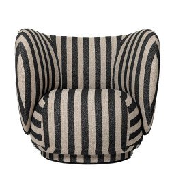 Rico Louisiana fauteuil sand black