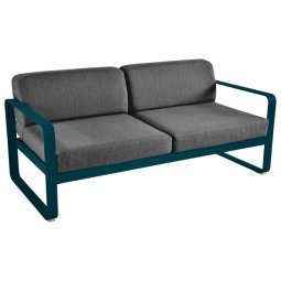 Bellevie 2-zits loungebank kussen antraciet Acapulco Blue