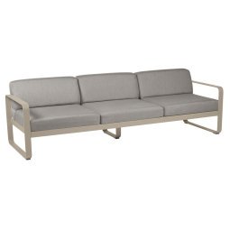 Bellevie 3-zits loungebank kussen grey taupe Nutmeg