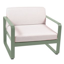 Bellevie fauteuil kussen wit Cactus